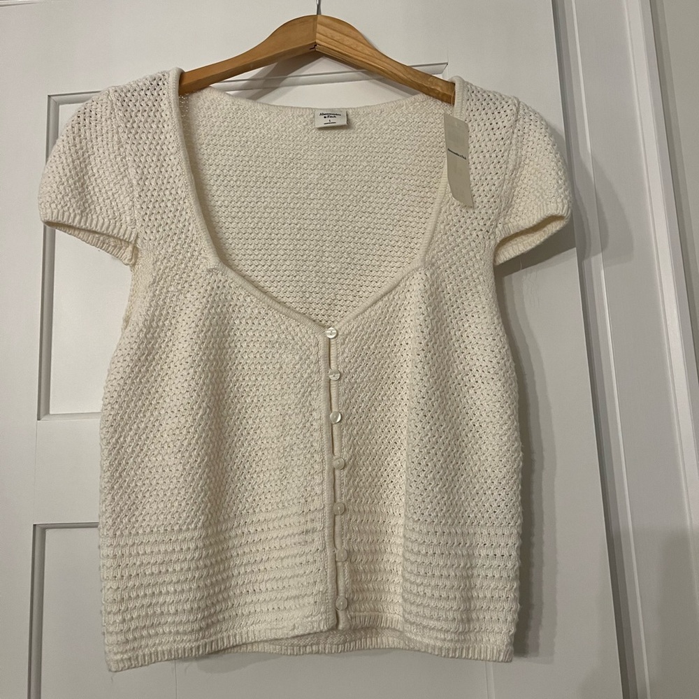 Abercrombie Crochet Button-Up - Picture 1 of 3